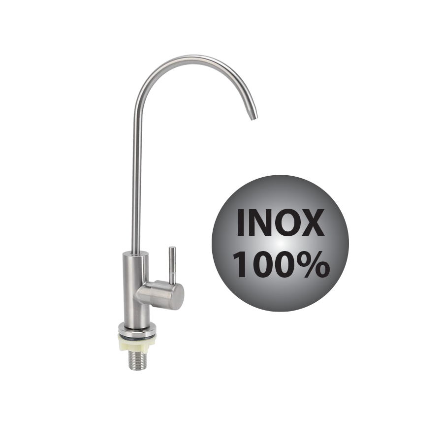 Robinet inox pour osmoseur et filtre à eau